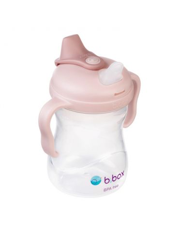 B.Box Kubek niekapek z miękkim ustnikiem 240 ml różowy 4m+