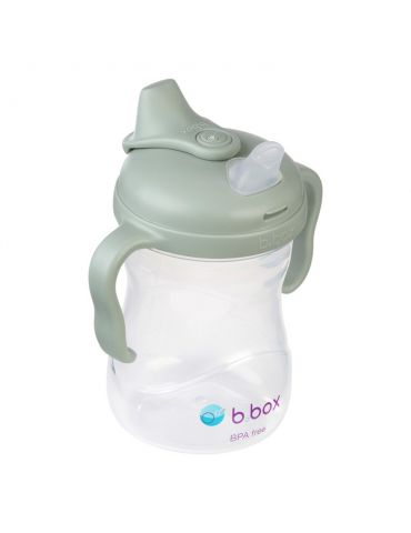 B.Box Kubek niekapek z miękkim ustnikiem 240 ml szałwiowy 4m+