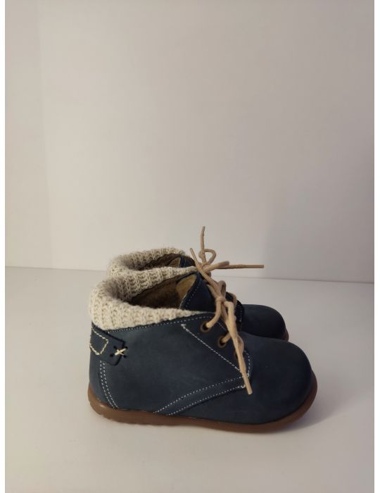 Emel Buty skórzane dziecięce Roczki ocieplane EY-2440C-2