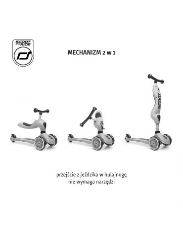 Scootandride Jeździk i hulajnoga 2w1Highwaykick 1 Olive