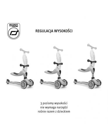 Scootandride Jeździk i hulajnoga 2w1Highwaykick 1 Olive