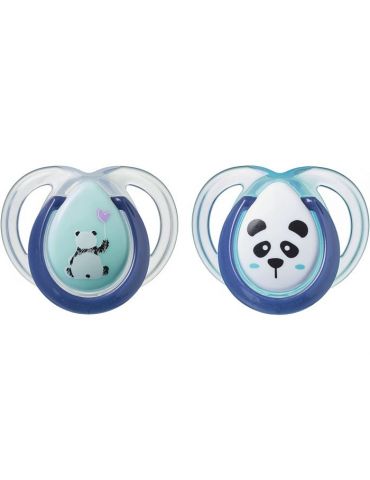 Tommee Tippee Smoczek uspokajający Anytime 0-6m miś turkusowy