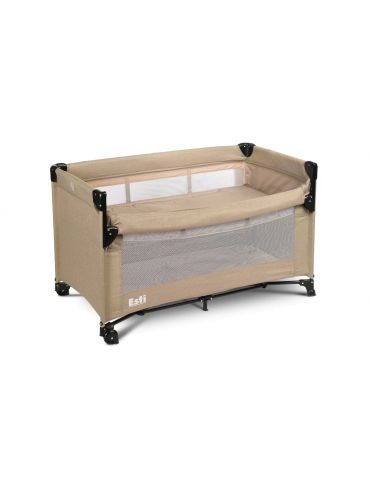Caretero Esti Łóżeczko turystyczne 3w1 brown