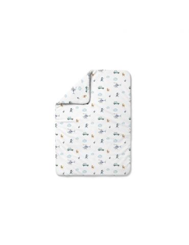 Waldin Kołdra bambusowa dziecięca 100x75 Policja biała