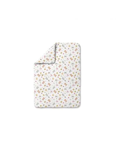 Waldin Kołdra bambusowa dziecięca 100x75 Candy cute biała