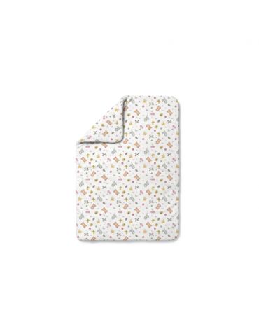 Waldin Kołdra bambusowa dziecięca 135x100 Candy cute biała