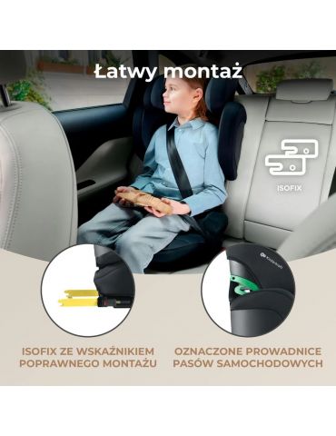 Kinderkraft Xpand 2 I-Size Fotelik samochodowy 100-150cm graphite black