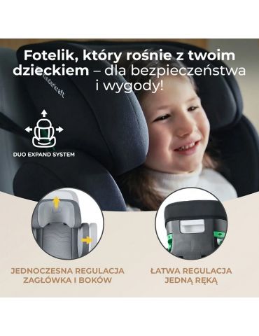 Kinderkraft Xpand 2 I-Size Fotelik samochodowy 100-150cm rocket grey Kinderkraft Xpand 2 I-Size Fotelik samochodowy 100-150cm rocket grey