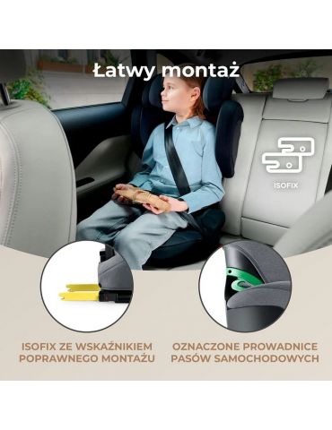 Kinderkraft Xpand 2 I-Size Fotelik samochodowy 100-150cm rocket grey