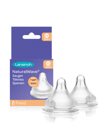 Lansinoh Smoczki Natural Wave bardzo wolny XS 0m+ Lansinoh Smoczki Natural Wave bardzo wolny XS 0m+