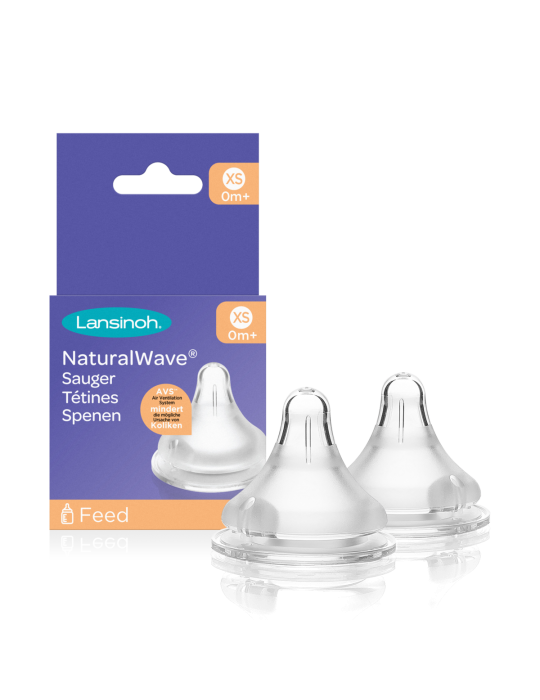 Lansinoh Smoczki Natural Wave bardzo wolny XS 0m+