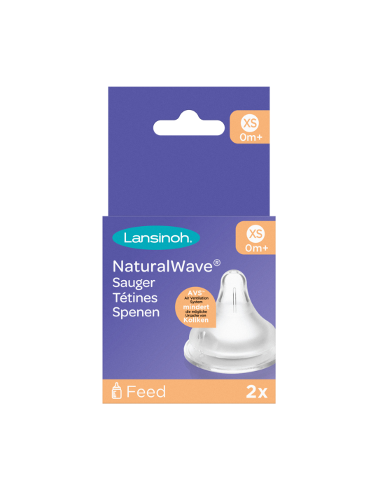 Lansinoh Smoczki Natural Wave bardzo wolny XS 0m+