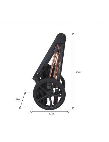 Espiro Miloo way wózek spacerowy 110 Diamond black