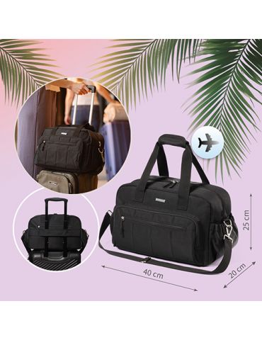 BabyOno Torba dla mamy Podróżna torba czarna