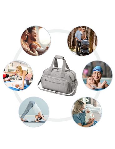 BabyOno Torba dla mamy Podróżna torba szara