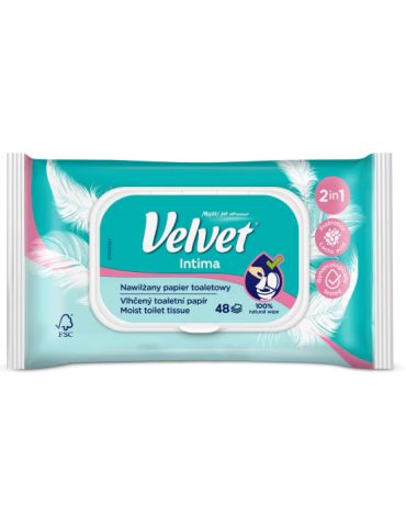 Velvet Intima Papier toaletowy nawilżany 42szt