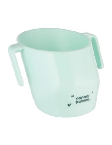 Canpol Babies Sprytny otwarty kubek do nauki picia dla dzieci 180ml turkusowy