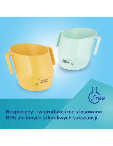Canpol Babies Sprytny otwarty kubek do nauki picia dla dzieci 180ml turkusowy