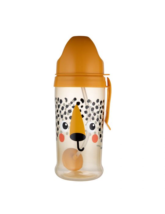 Canpol Babies Bidon niekapek z rurką i odważnikiem BabiesBoo Gepard