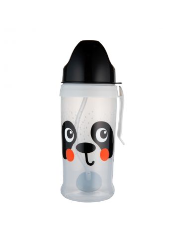 Canpol Babies Bidon niekapek z rurką i odważnikiem BabiesBoo Panda Canpol Babies Bidon niekapek z rurką i odważnikiem BabiesBoo Panda