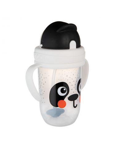 Canpol Babies Kubek niekapek z rurką i odważnikiem BabiesBoo 270 ml panda