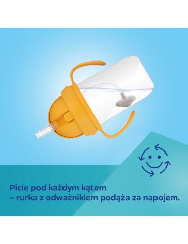 Canpol Babies Kubek niekapek z rurką i odważnikiem BabiesBoo 270 ml panda