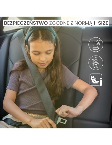 Caretero Jaguar i-size fotelik samochodowy podwyższenie 125-150cm black