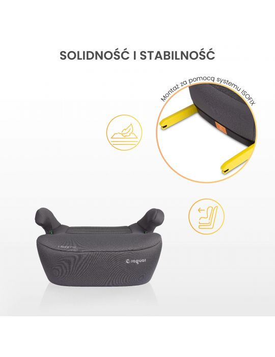 Caretero Jaguar i-size fotelik samochodowy podwyższenie 125-150cm pink