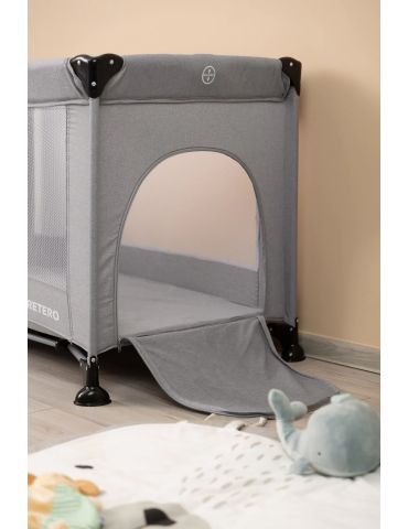 Caretero Basic Łóżeczko turystyczne grey