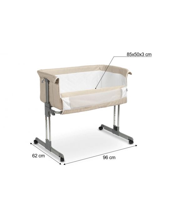 Caretero Łóżeczko dostawne Sleep2gether beige