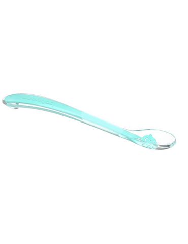 BabyOno Łyżeczka silikonowa Baby Smile Miętowa