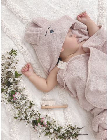 Yosoy Ręcznik bambusowy z uszami jasno brudny róż