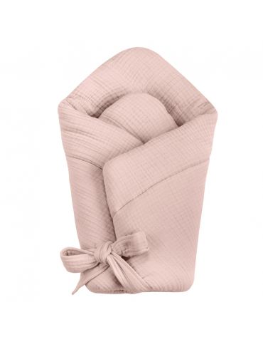 Yosoy Rożek niemowlęcy muślinowy różowy