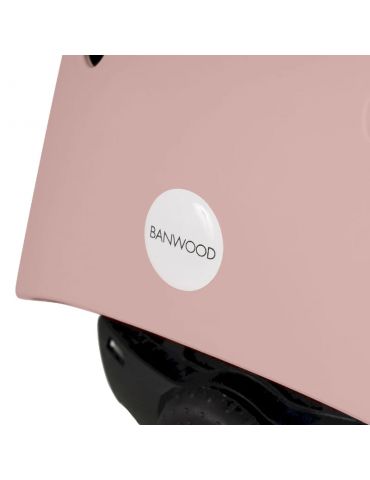 Banwood Kask dziecięcy rowerowy Eco Dusty rose