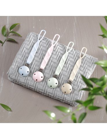 BabyOno Zawieszka do smoczka silikonowa rózowa