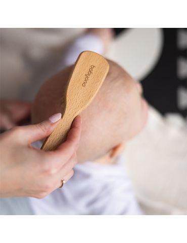 BabyOno Szczotka do włosów z naturalnego włosia średnio miękka