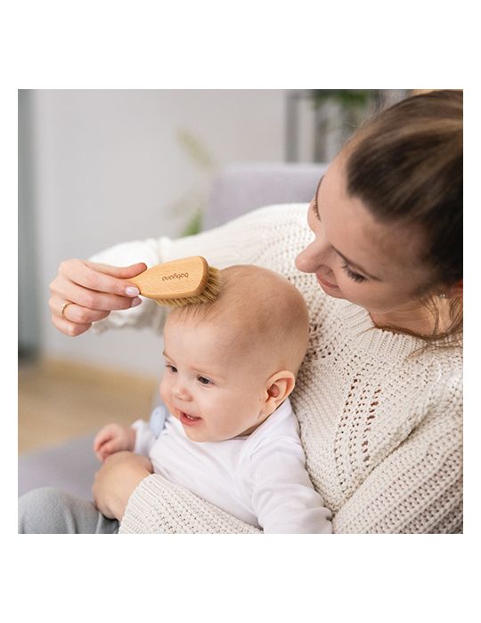 BabyOno Szczotka do włosów z naturalnego włosia średnio miękka