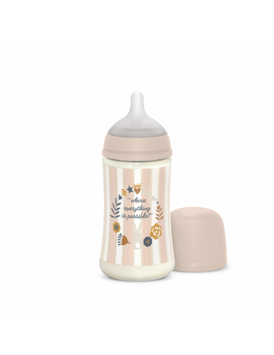 Suavinex Butelka o średnim przepływie Sx Pro 270ml Wonderland różowa