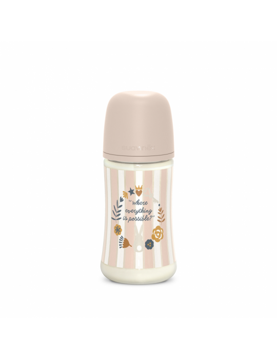 Suavinex Butelka o średnim przepływie Sx Pro 270ml Wonderland różowa