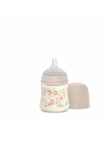 Suavinex Butelka o wolnym przepływie smoczek Sx Pro 150ml Wonderland różowa