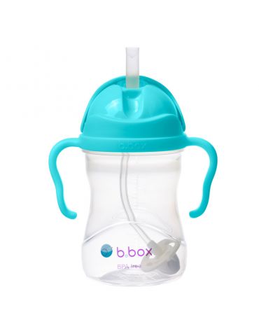 B.Box Bidon ze słomką 240ml Lazurowy