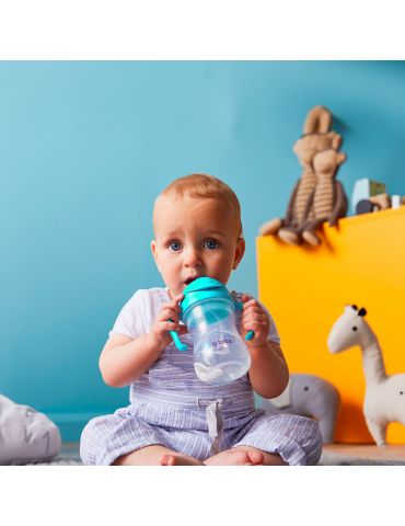 B.Box Bidon ze słomką 240ml Lazurowy