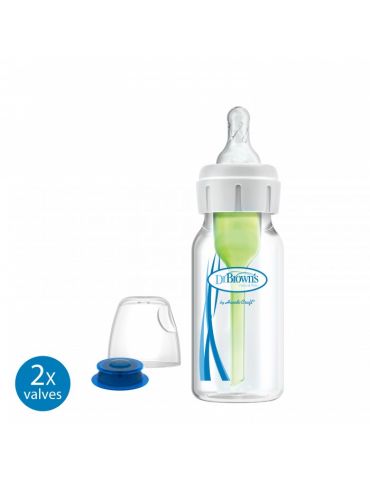 Dr Brown's Butelka Standard z systemem do karmienia niemowląt z rozszczepem wargi lub podniebienia 120ml