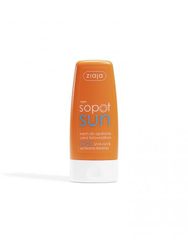 Ziaja Krem do opalania cera fotowrażliwa SPF25 60ml Ziaja Krem do opalania cera fotowrażliwa SPF25 60ml