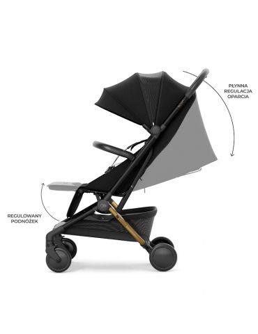 Kinderkraft Pilot 2 Wózek spacerowy kabinowy Midnight black Kinderkraft Pilot 2 Wózek spacerowy kabinowy Midnight black