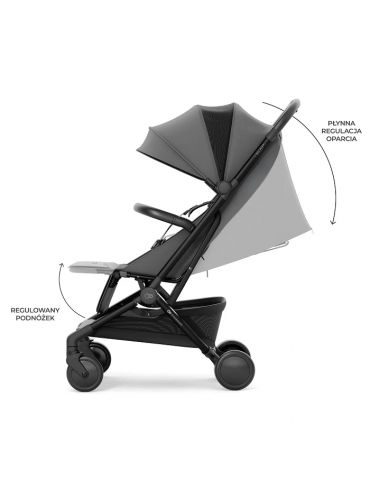 Kinderkraft Pilot 2 Wózek spacerowy kabinowy Platinum grey Kinderkraft Pilot 2 Wózek spacerowy kabinowy Platinum grey