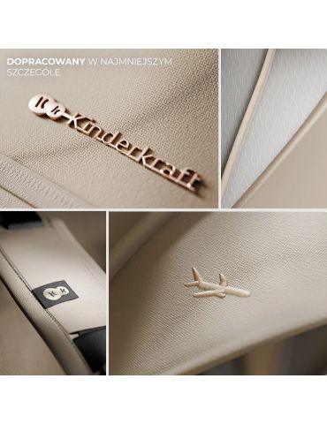Kinderkraft Pilot 2 Wózek spacerowy kabinowy Beige