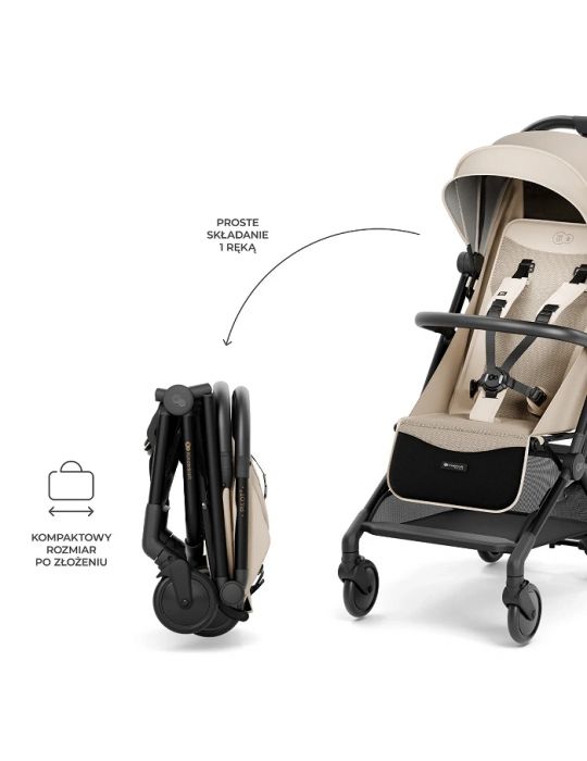 Kinderkraft Pilot 2 Wózek spacerowy kabinowy Beige