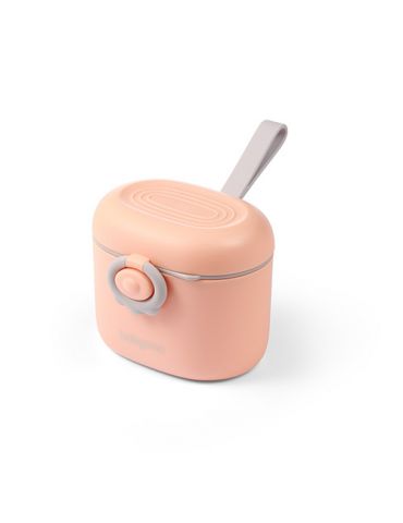 BabyOno Pojemnik przenośny na mleko w proszku brzoskwinia