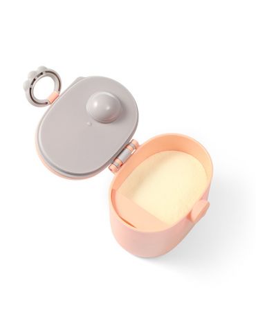 BabyOno Pojemnik przenośny na mleko w proszku brzoskwinia